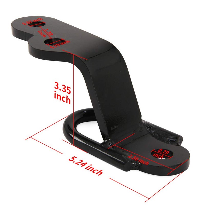NIXFACE Heavy Duty ATV Hitch Adapter Three-Way Hitch ATV//UTV Attachments - Image 2